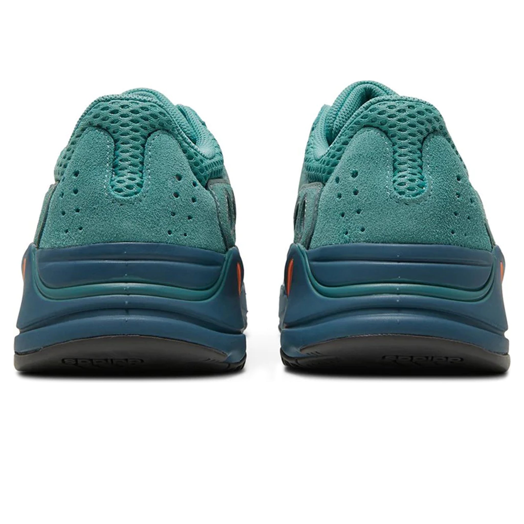 Heel view of Adidas Yeezy Boost 700 Boost Faded Azure GZ2002